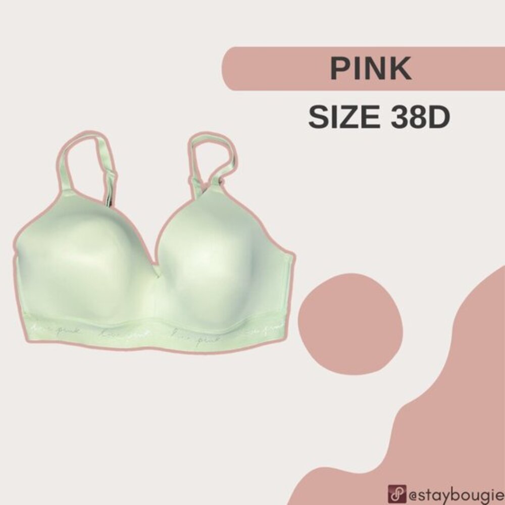 PINK Victoria's Secret Wireless Bra - Size 38D